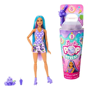 Boneca Barbie Pop Reveal Frutas 8 Surpresas Uva - Mattel