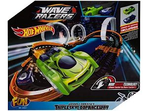 Pista Hot Wheels Triple Sky Loop Wave Racers - Fun