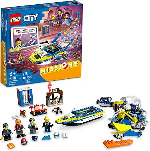 LEGO City Missions Missões Investigativas da Polícia Aquática 60355