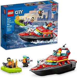 LEGO Barco de Resgate dos Bombeiros 60373