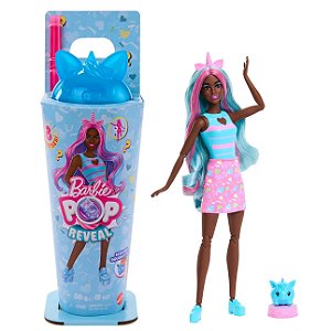 Boneca Barbie POP Reveal Série de Animaizinhos Unicórnio - Mattel