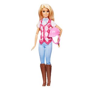 Boneca Barbie Detetive a Garnde Corrida de Cavalos Malibú - Mattel