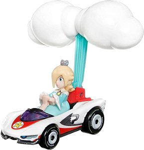 Carrinho Hot Wheels Mario Kart Rosalina P-Wing Cloud Glider - Mattel