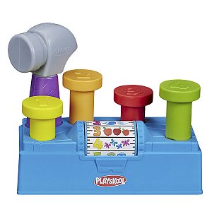 Conjunto Playskool Martelar e Aprender Plástico Colorido -  Hasbro