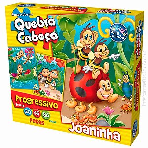 Quebra Cabeça Progressivo Joaninha - Pais & Filhos