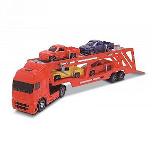 Caminhão Brinquedo Infantil Roma Diesel RX Cegonheira Grande