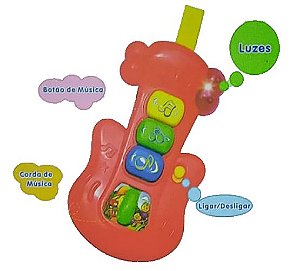 Guitarra do bebê Musical - Polibrinq