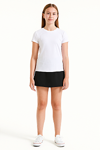 SHORTS SAIA JUVENIL EM MOLETOM COM CÓS ANATÔMICO