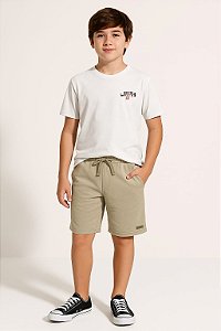 CAMISETA JUVENIL COM ESTAMPA FRENTE E COSTAS EM MEIA MALHA