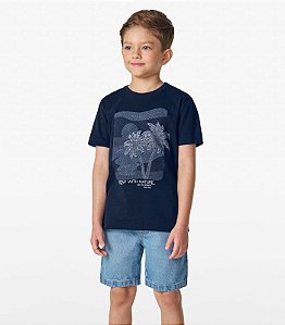CONJUNTO INFANTIL EM MEIA MALHA E ORIGINAL DENIM – MARINHO