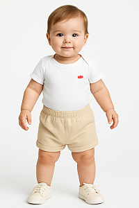 Body Bebê em MalhaMacia com Fechamento em Colchete