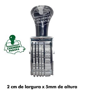 Carimbo numerador de Lote 4 dígitos 5mm