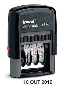 Datador Trodat 4820 - 4mm De Altura - Somente Data