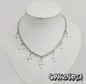 Colar de Pingentes: Mini Ankh