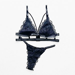 Conjunto Alexia - Preto