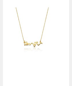 Gargantilha Amor Dourado Elegante