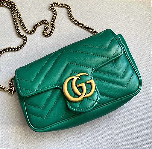 Bolsa Gucci Marmont Pequena Verde