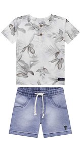 Conjunto Onda Marinha - Folhagem