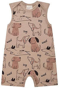 Macacão Curto Luc.boo Estampa Cachorros com Bandana P ao G
