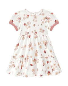 Vestido Somnii Manga Curta Estampa Joaninha P ao G