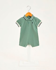 Macacão Onda Marinha Gola Polo com Logo Bordado 100% Algodão P ao G