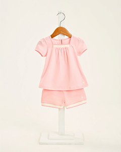 Conjunto Infantil Somnii Bata com Shorts Moletinho – 1 ao 3