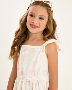 Vestido Infantil Somnii Neon com Babadinhos nas Alças – 4 ao 12