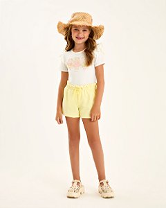 Conjunto Infantil Somnii Blusa Ursos com Strass e Shorts Moletom – 1 ao 12