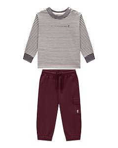 Conjunto Onda Marinha Malha Listrada P ao 3