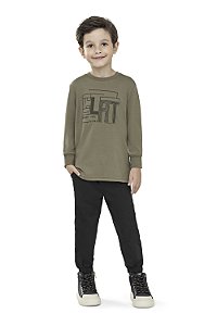 Conjunto Colorittá Manga Longa Malha 10 ao 14