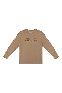 Camiseta Colorittá Manga Longa Estampa Alto Relevo 4 ao 14