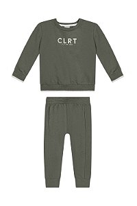 Conjunto Colorittá Moletom Bordado 4 ao 8