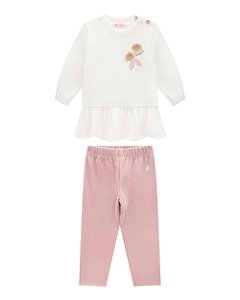 Conjunto Bebê Somnii Moletom e Veludo Cotelê - P ao GG