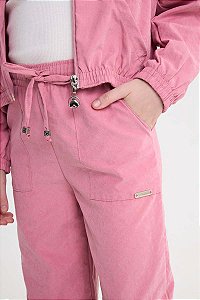 Calça Wide Leg Somnii Nylon Acetinado - 4 ao 14