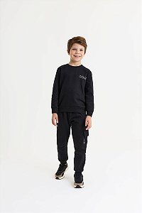 Conjunto Onda Marinha Moletom Minimalista - 4 ao 10