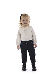 Body Kiki Bebê Manga Longa Texturizado - P ao G