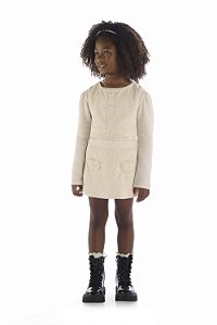 Conjunto Trio Kiki Infantil Colete e Shorts Saia - 6 ao 12