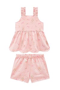 Conjunto Somnii Batinha Linho Coelhinho P ao GG