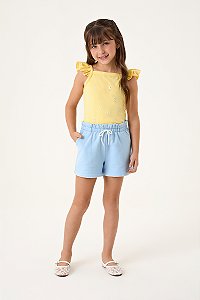Conjunto Somnii Blusa Babado Flor Alto Relevo 1 ao 12