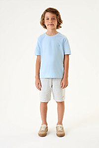 Conjunto Onda Marinha Camiseta Estampada Bermuda Listrada 1 ao 10