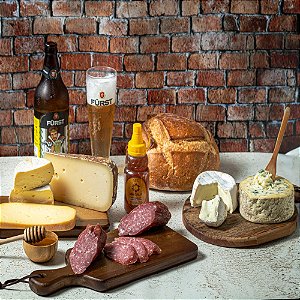 Kit De 5 Queijos + Salame Para Happy Hour - Ganhe De Presente 1 Mel -  Serve De 4 A 6 Pessoas