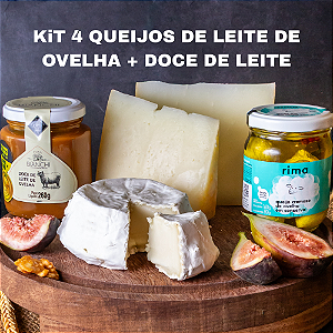 Kit Queijos Cabra + Ovelha + Brinde Doce De Leite De Ovelha