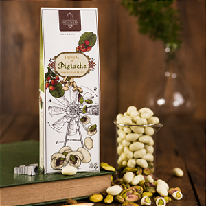 Drágeas de Pistache com Chocolate Branco 120g