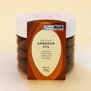 Drágea de Amêndoa 57% Cacau – 220g