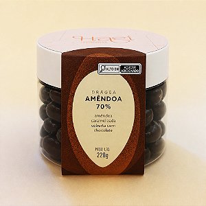 Drágea de Amêndoa 70% Cacau – 220g
