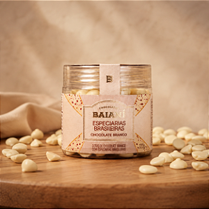Gotas de Chocolate Branco com Especiarias Brasileiras – 100g