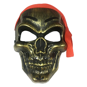 Máscara Caveira Pirata Luxo Bandana