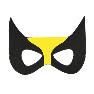 Máscara Cabelo Ninja Dragão EVA - Cochicho Fantasias