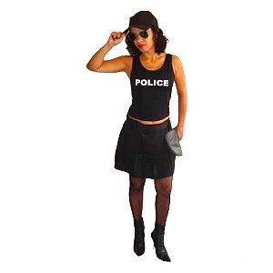 Policial  Feminina Regata - SOMENTE ALUGUEL