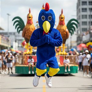 Galo Carijó Cabeção Adulto - SOMENTE ALUGUEL